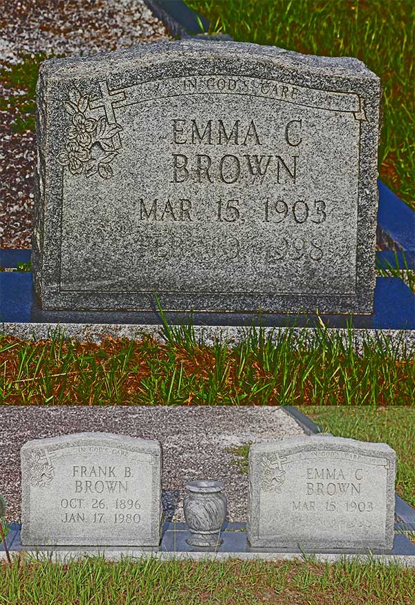 Emma C. Brown Gravestone Photo