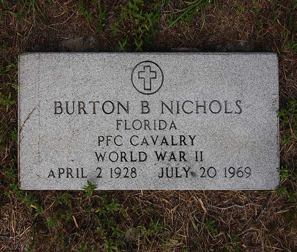 Burton B. Nichols Gravestone Photo