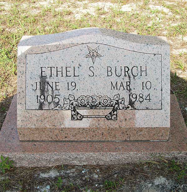 Ethel S. Burch Gravestone Photo