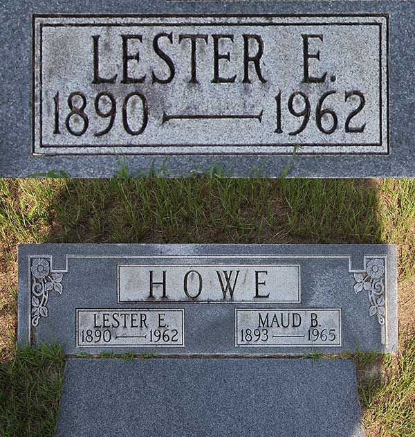 Lester E. Howe Gravestone Photo