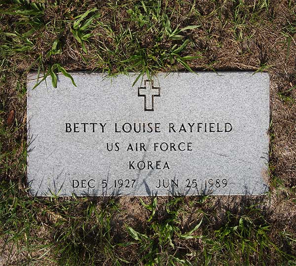 Betty Louise Rayfield Gravestone Photo