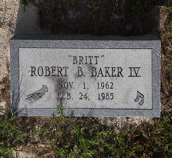 Robert B. Baker Gravestone Photo