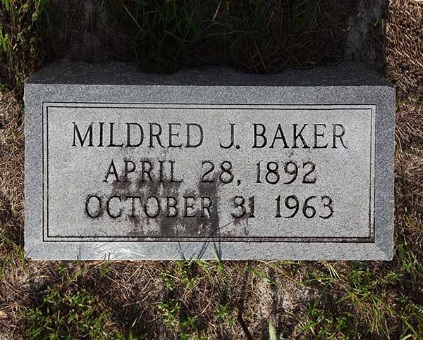 Mildred J. Baker Gravestone Photo