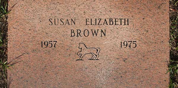 Susan Elizabeth Brown Gravestone Photo