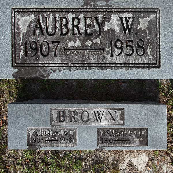 Aubrey W. Brown Gravestone Photo