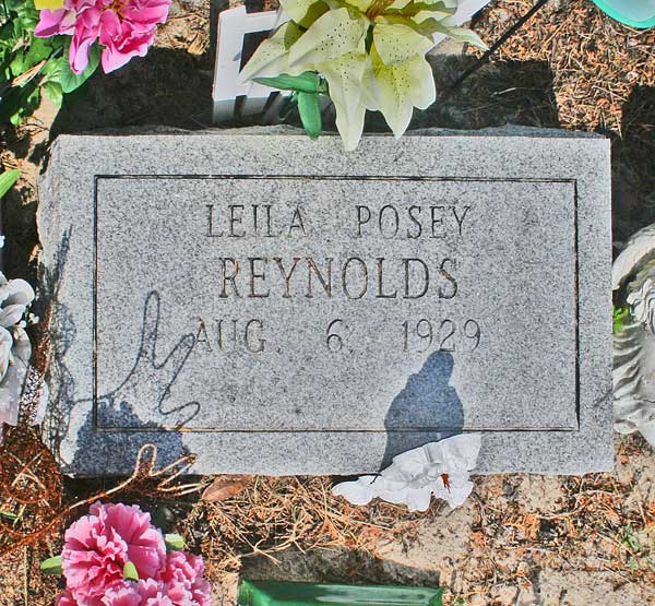 Leila Posey Reynolds Gravestone Photo