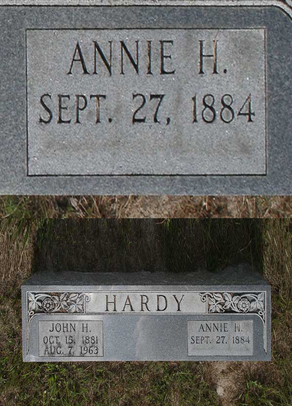 Annie H. Hardy Gravestone Photo