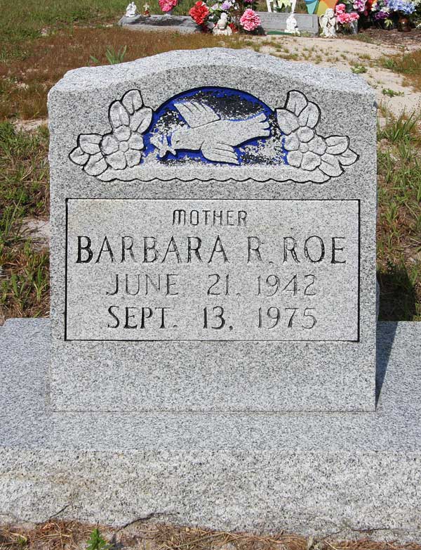 Barbara R. Roe Gravestone Photo