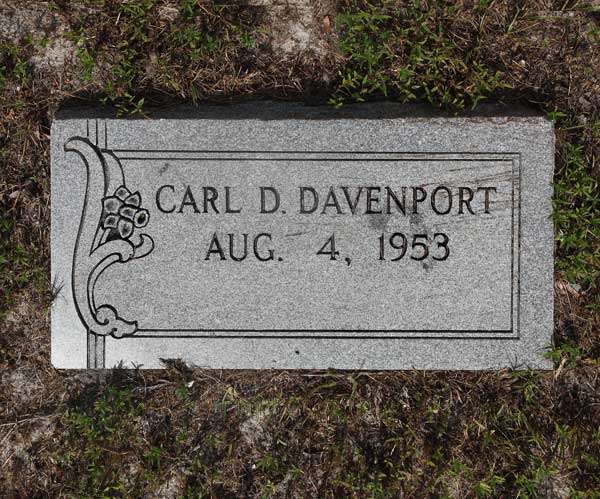 Carl D. Davenport Gravestone Photo