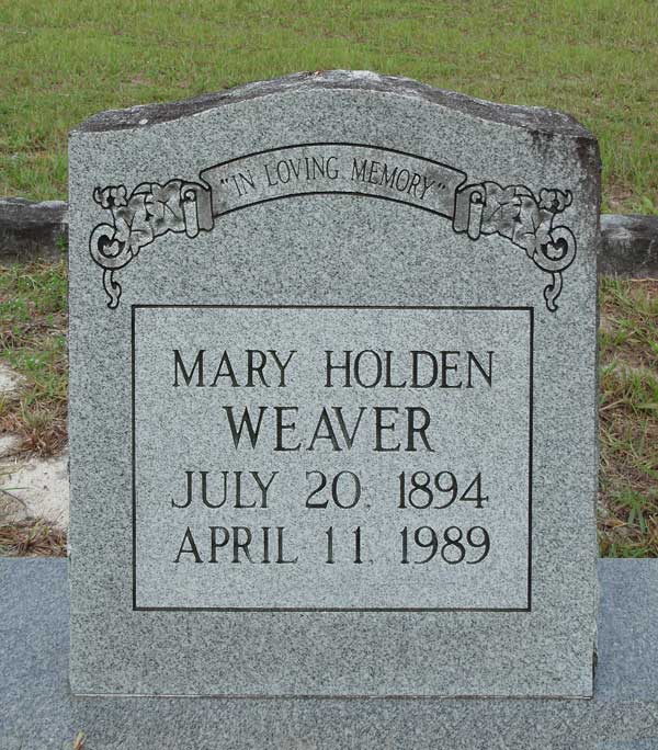 Mary Holden Weaver Gravestone Photo