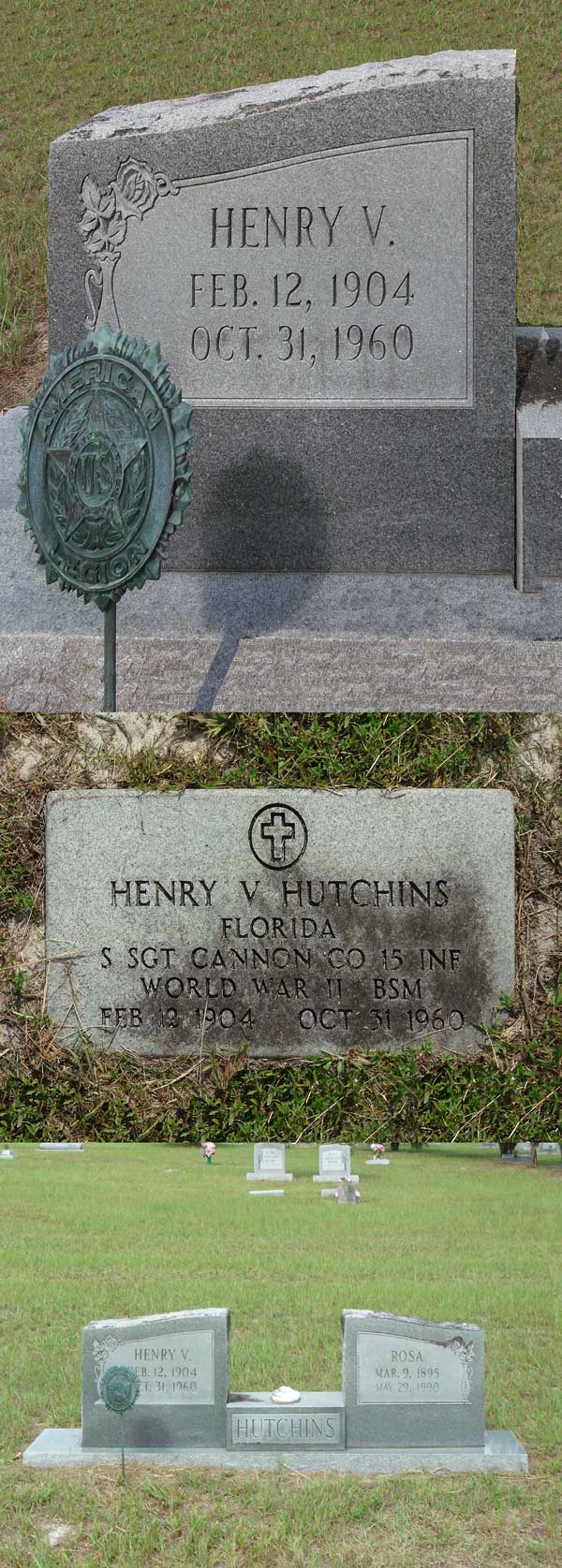 Henry V. Hutchins Gravestone Photo