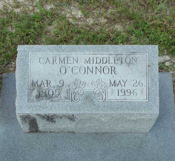 Carmen Middleton O'Conner Gravestone Photo