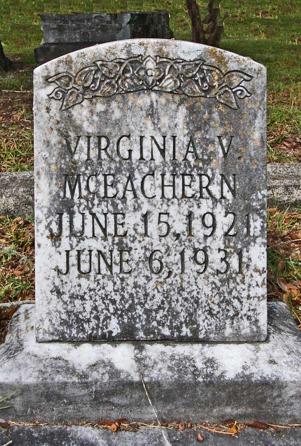 Virginia V. McEachern Gravestone Photo