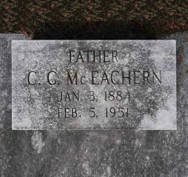 C.C. McEachern Gravestone Photo