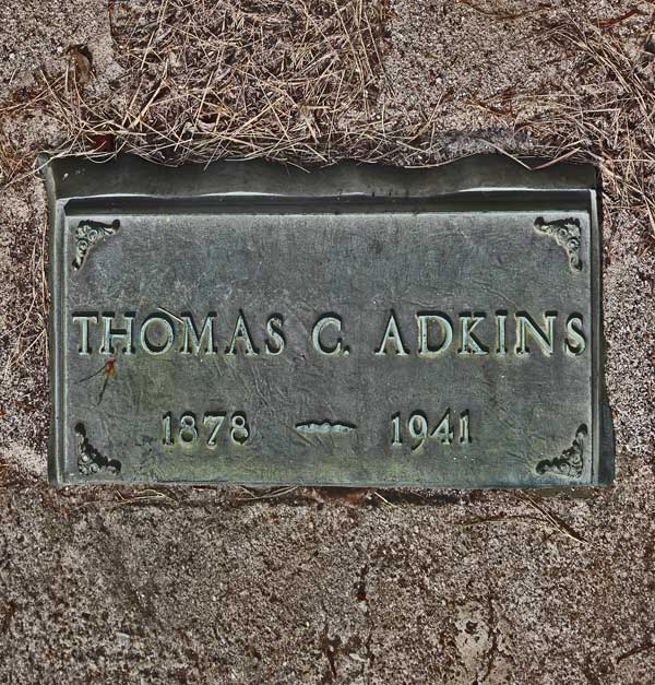 Thomas C. Adkins Gravestone Photo