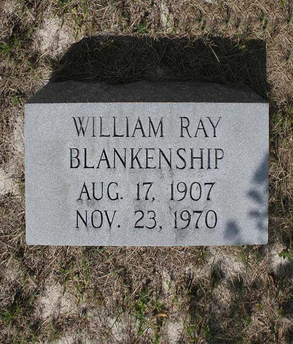 William Ray Blankenship Gravestone Photo