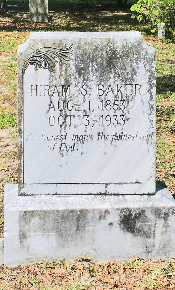 Hiram S. Baker Gravestone Photo