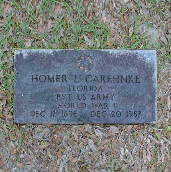 Homer L. Carehnke Gravestone Photo