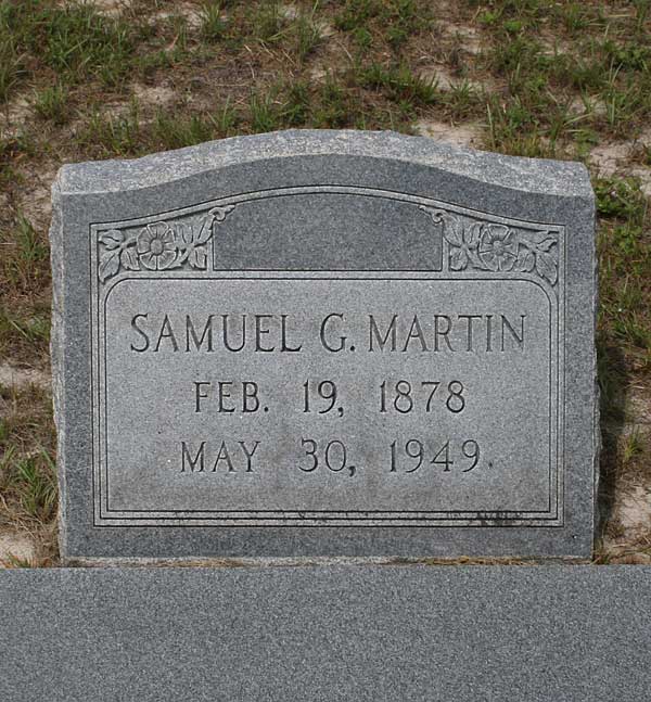 Samuel G. Martin Gravestone Photo