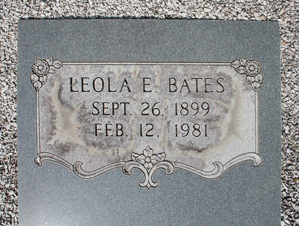 Leola E. Bates Gravestone Photo