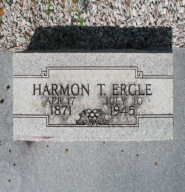 Harmon T. Ergle Gravestone Photo