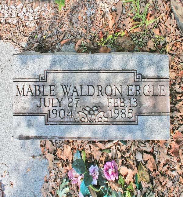Mable Waldron Ergle Gravestone Photo