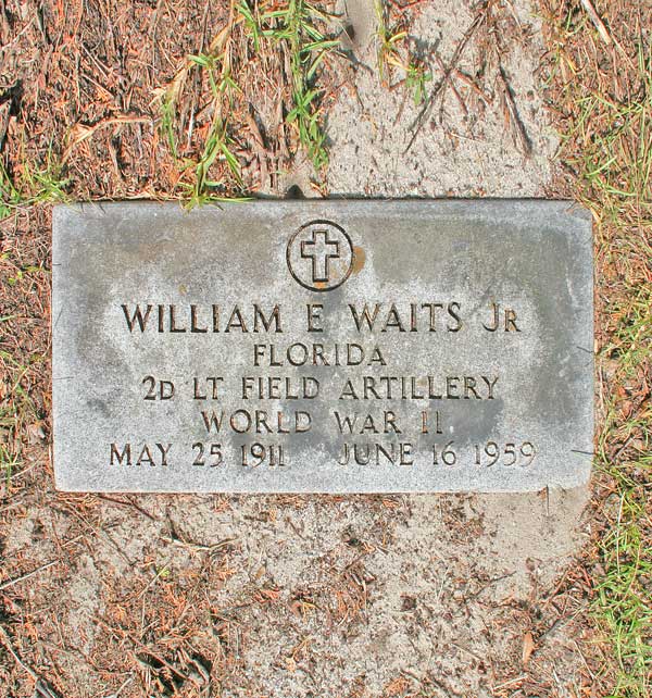 William E. Waits Gravestone Photo