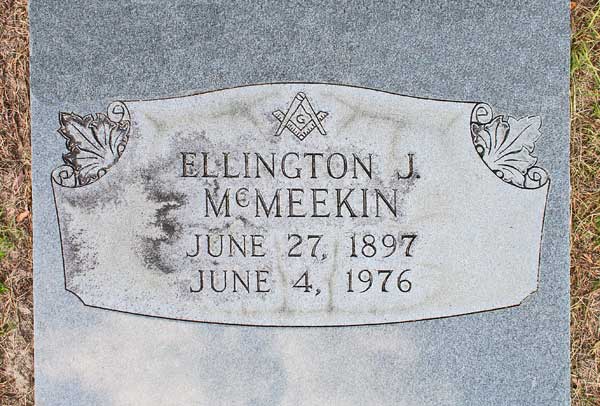 Ellington J. McMeekin Gravestone Photo
