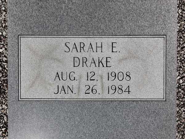 Sarah E. Drake Gravestone Photo