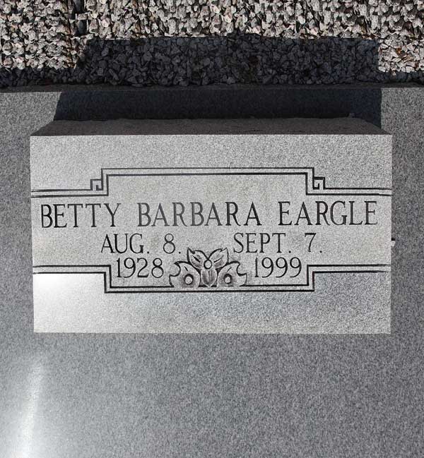 Betty Barbara Eargle Gravestone Photo