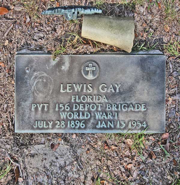 Lewis Gay Gravestone Photo