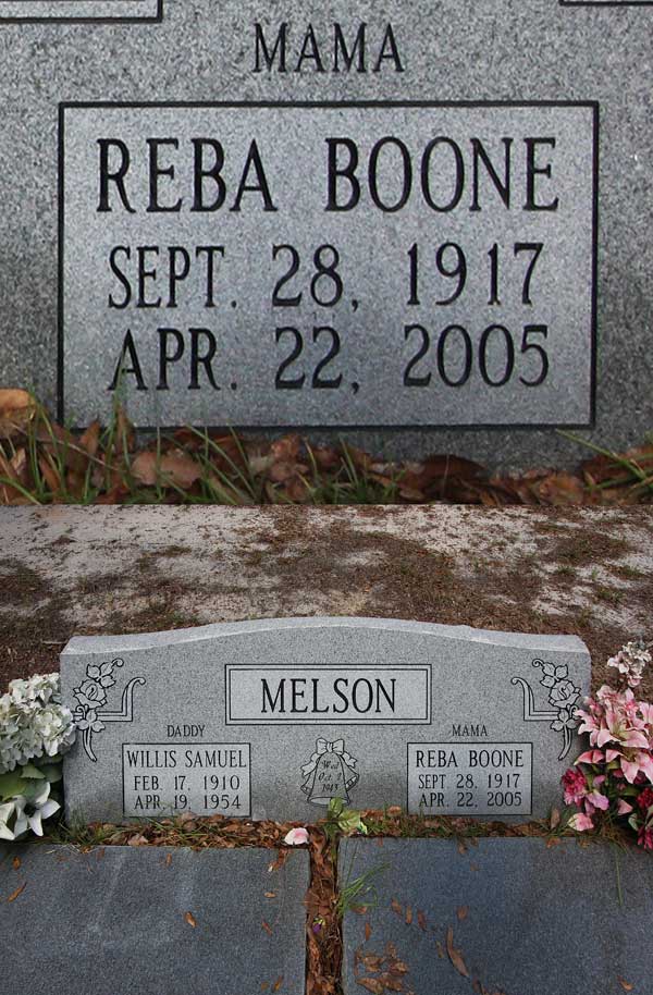 Reba Boone Melson Gravestone Photo