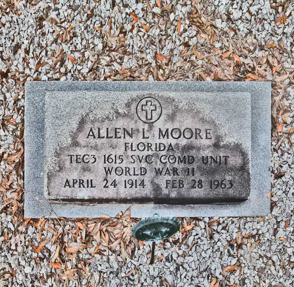 Allen L. Moore Gravestone Photo