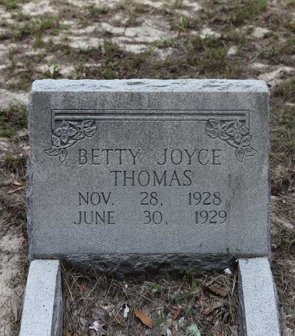 Betty Joyce Thomas Gravestone Photo