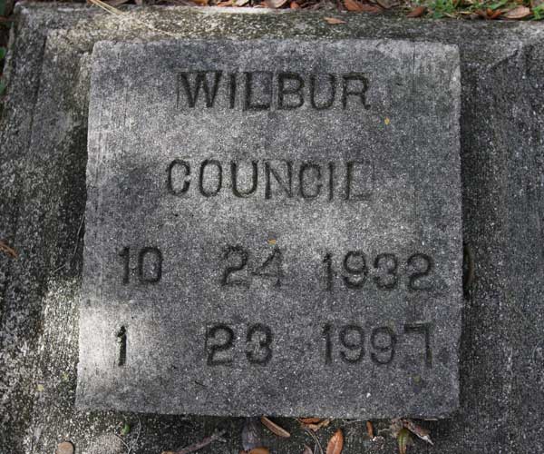Wilbur Council Gravestone Photo