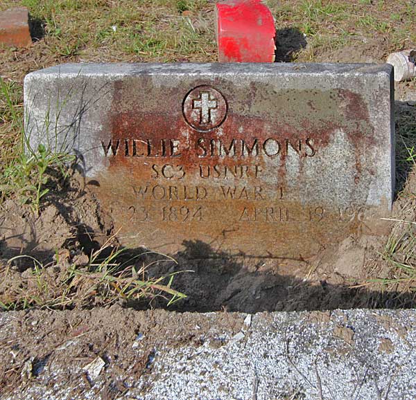 Willie Simmons Gravestone Photo