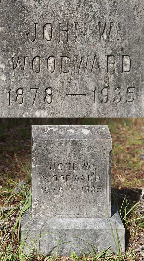  John W. Woodward Gravestone Photo