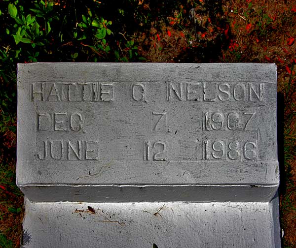 Hattie C. Nelson Gravestone Photo