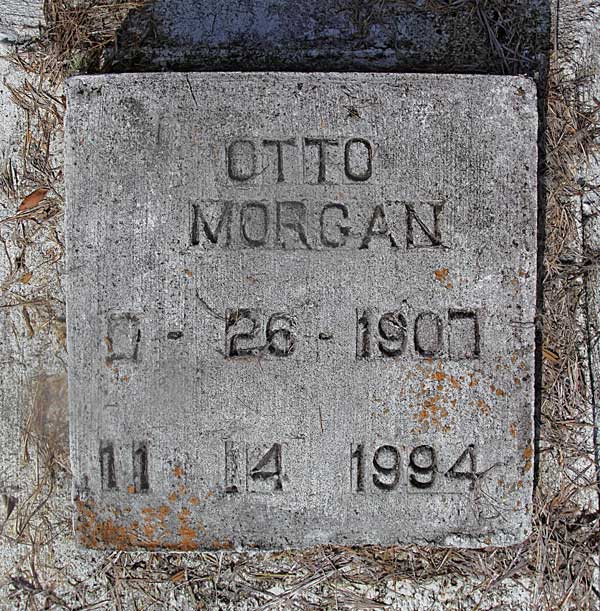Otto Morgan Gravestone Photo