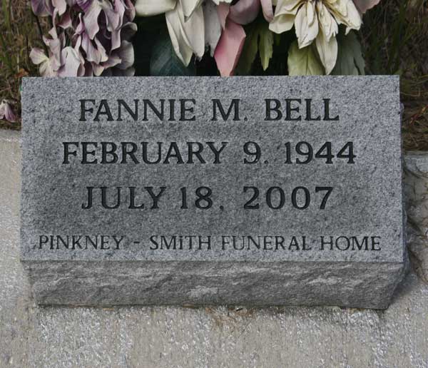 Fannie M. Bell Gravestone Photo