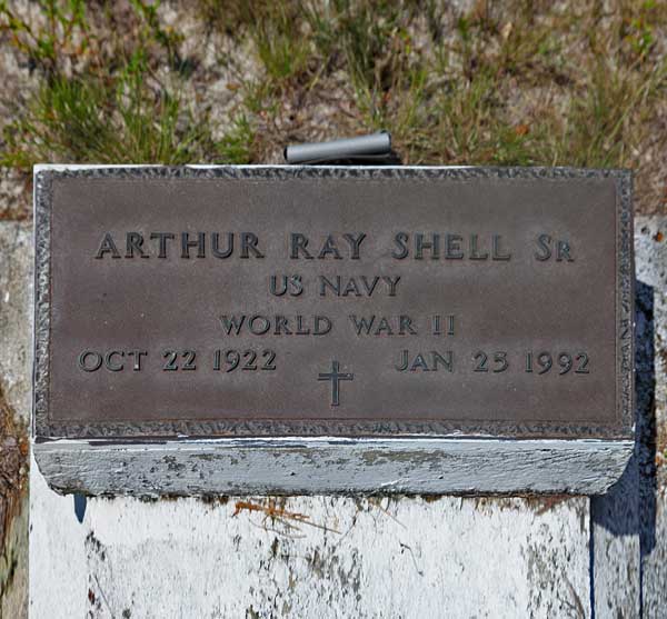 Arthur Ray Shell Gravestone Photo