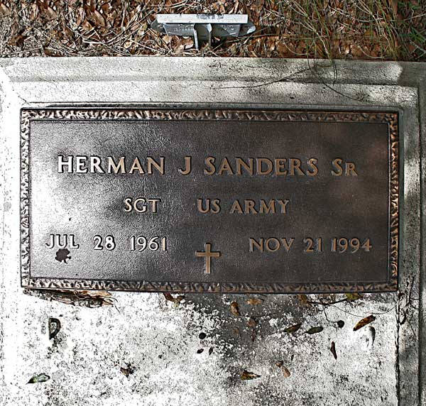 Herman J. Sanders Gravestone Photo