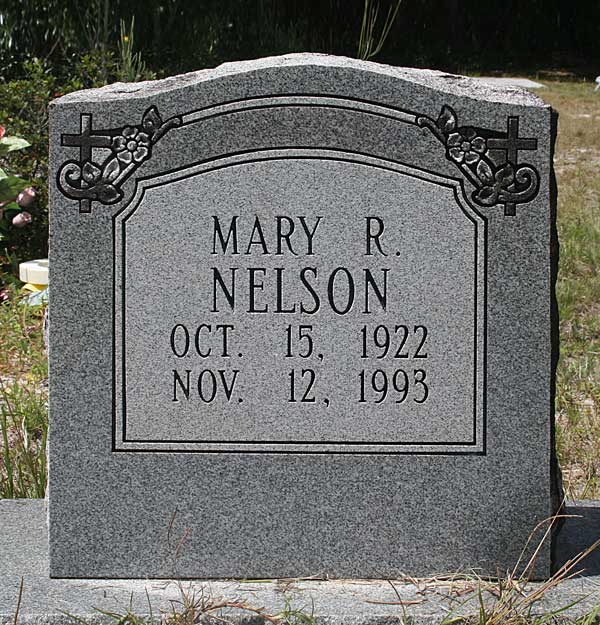 Mary R Nelson Gravestone Photo