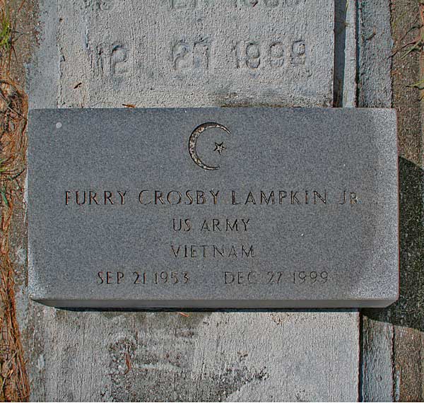 Furry Crosby Lampkin Gravestone Photo