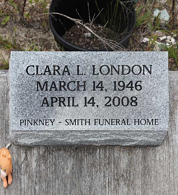 Clara L. London Gravestone Photo