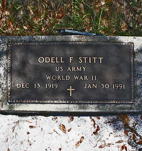 Odel F. Stitt Gravestone Photo