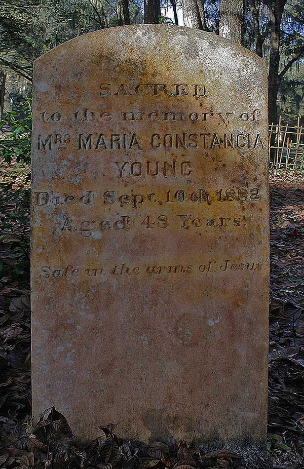 Maria Constancia Young Gravestone Photo