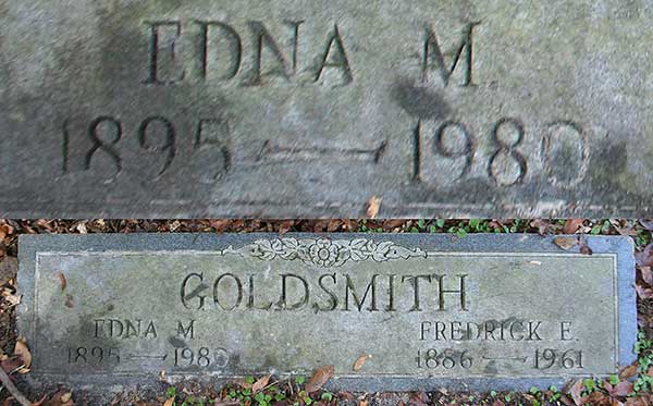 Edna M. Goldsmith Gravestone Photo