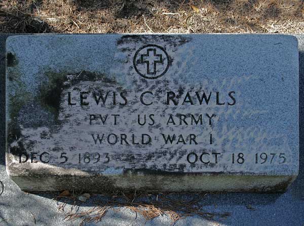 Lewis C. Rawls Gravestone Photo