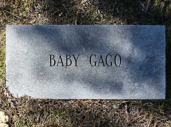 Baby Gago Gravestone Photo